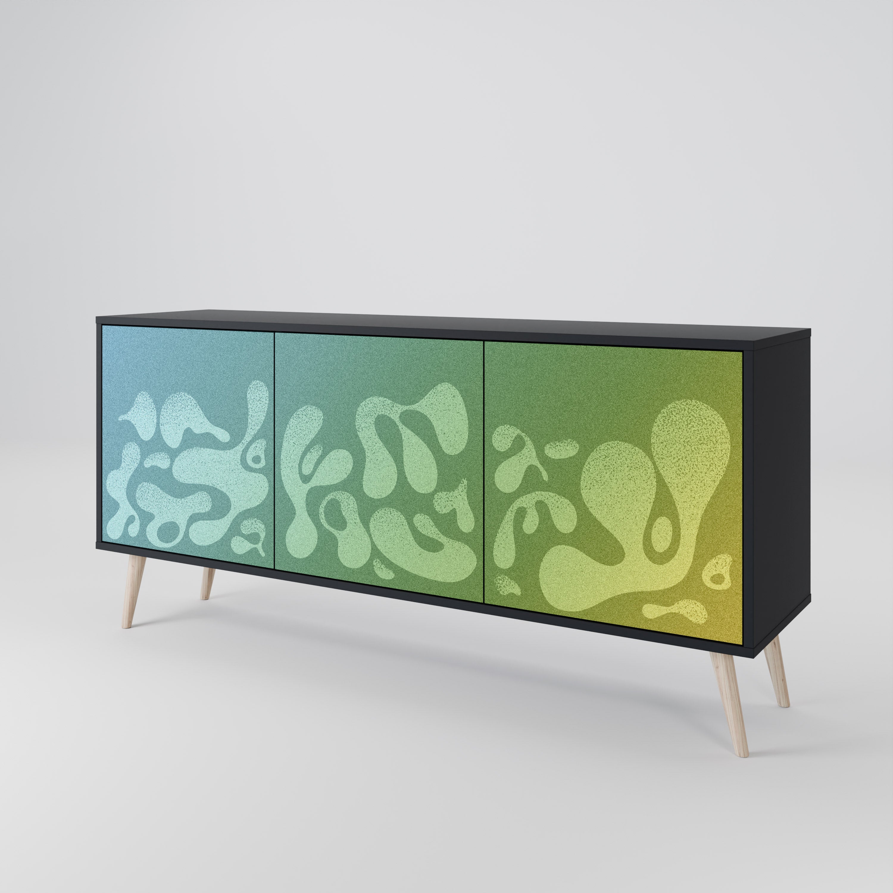 IRREGULAR BLUE 3-türiges Sideboard