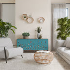 COLLECTIVE STREAM 3-Door Sideboard in Black Finish