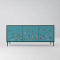 COLLECTIVE STREAM 3-Door Sideboard in Black Finish