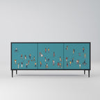 COLLECTIVE STREAM 3-Door Sideboard in Black Finish