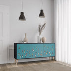 COLLECTIVE STREAM 3-Door Sideboard in Black Finish