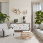 ENERGETIC SPOTS 3-Door Sideboard in Black Finish