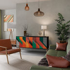 MAKESHIFT ARTISTRY 3-Door Sideboard in Black Finish