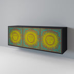 SUNSHINE EULOGY 3-Door Sideboard in Black Finish