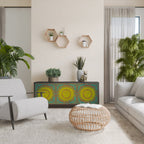 SUNSHINE EULOGY 3-Door Sideboard in Black Finish