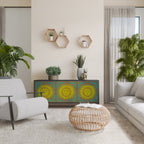 SUNSHINE EULOGY 3-Door Sideboard in Black Finish