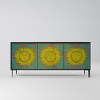 SUNSHINE EULOGY 3-Door Sideboard in Black Finish