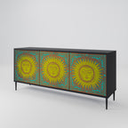 SUNSHINE EULOGY 3-Door Sideboard in Black Finish