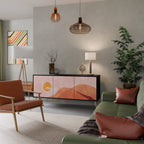 LUMINOUS SUNLIGHT Sideboard mit 3 Türen in Schwarz