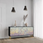 MOSAIC OF COLORS Sideboard mit 3 Türen in Schwarz