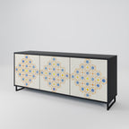 PATTERNED PRISM Sideboard mit 3 Türen in Schwarz