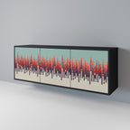 CHROMA CONTOURS Sideboard mit 3 Türen in Schwarz