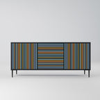 LINEOUT SPECTRUM Sideboard mit 3 Türen in Schwarz