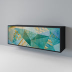 SPECTRUM SPLENDOR Sideboard mit 3 Türen in Schwarz