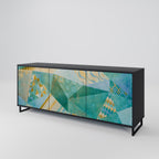 SPECTRUM SPLENDOR Sideboard mit 3 Türen in Schwarz