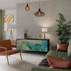 SPECTRUM SPLENDOR Sideboard mit 3 Türen in Schwarz