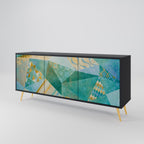 SPECTRUM SPLENDOR Sideboard mit 3 Türen in Schwarz