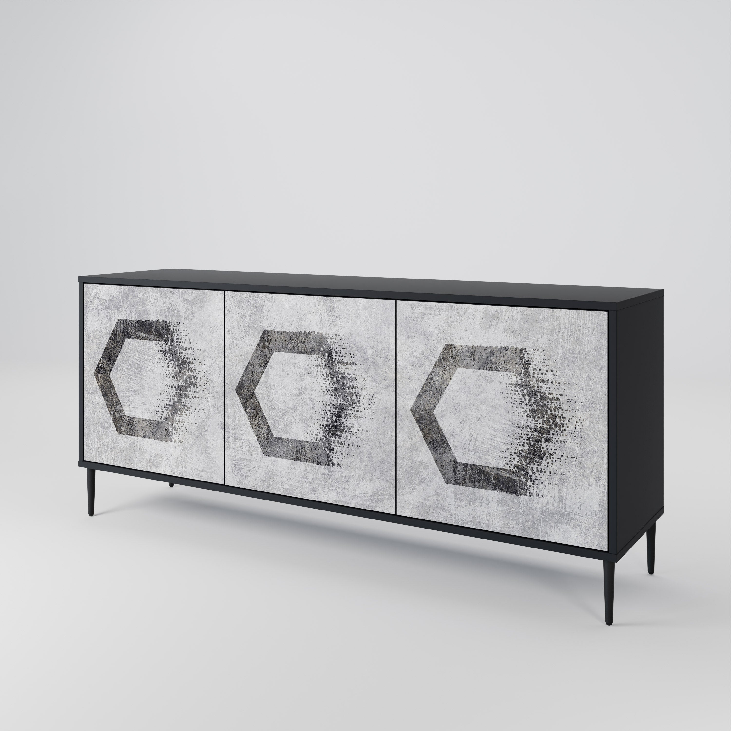 HEXAGONAL FIGURES 3-türiges Sideboard