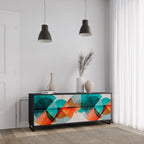 CIRCULAR RHAPSODY Sideboard mit 3 Türen in Schwarz