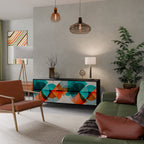 CIRCULAR RHAPSODY Sideboard mit 3 Türen in Schwarz