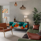 CIRCULAR RHAPSODY Sideboard mit 3 Türen in Schwarz