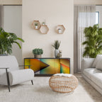 PIERCING SHARPNESS Sideboard mit 3 Türen in Schwarz