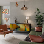 PIERCING SHARPNESS Sideboard mit 3 Türen in Schwarz