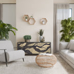 UNIFIED FRAGMENTS Sideboard mit 3 Türen in Schwarz