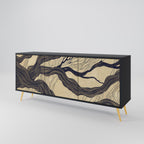 UNIFIED FRAGMENTS Sideboard mit 3 Türen in Schwarz