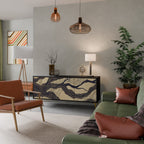 UNIFIED FRAGMENTS Sideboard mit 3 Türen in Schwarz