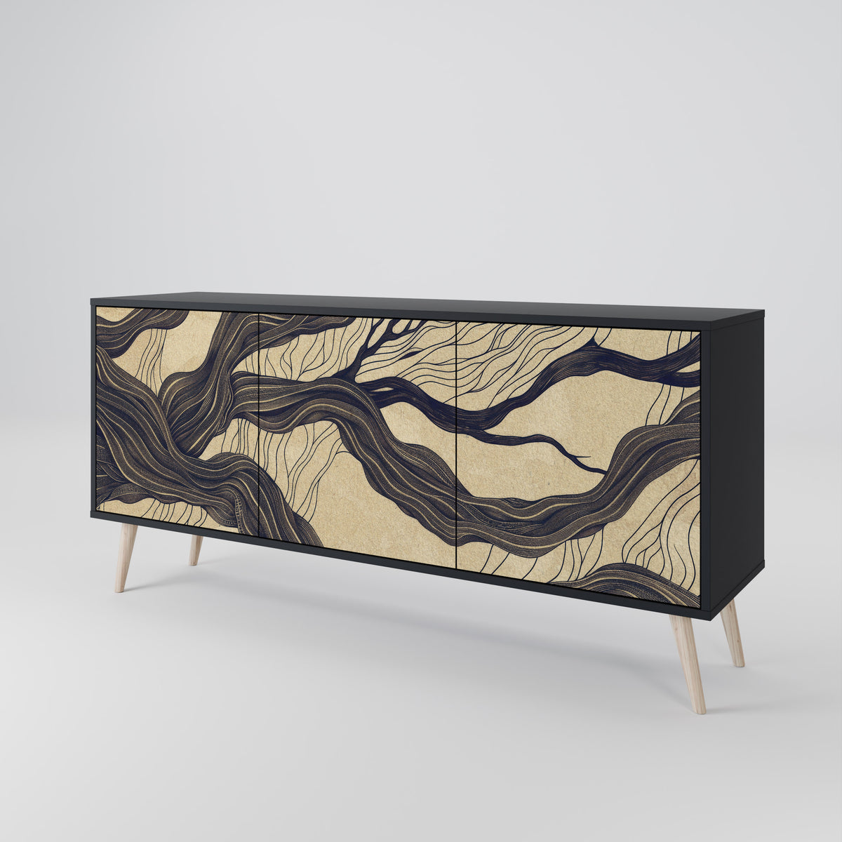 UNIFIED FRAGMENTS 3-türiges Sideboard