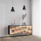 GEOMETRIC FUSION Sideboard mit 3 Türen in Schwarz