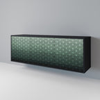 ORNAMENTAL GLIMMER Sideboard mit 3 Türen in Schwarz