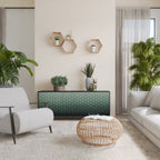 ORNAMENTAL GLIMMER Sideboard mit 3 Türen in Schwarz