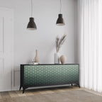 ORNAMENTAL GLIMMER Sideboard mit 3 Türen in Schwarz