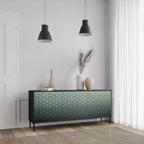 ORNAMENTAL GLIMMER Sideboard mit 3 Türen in Schwarz