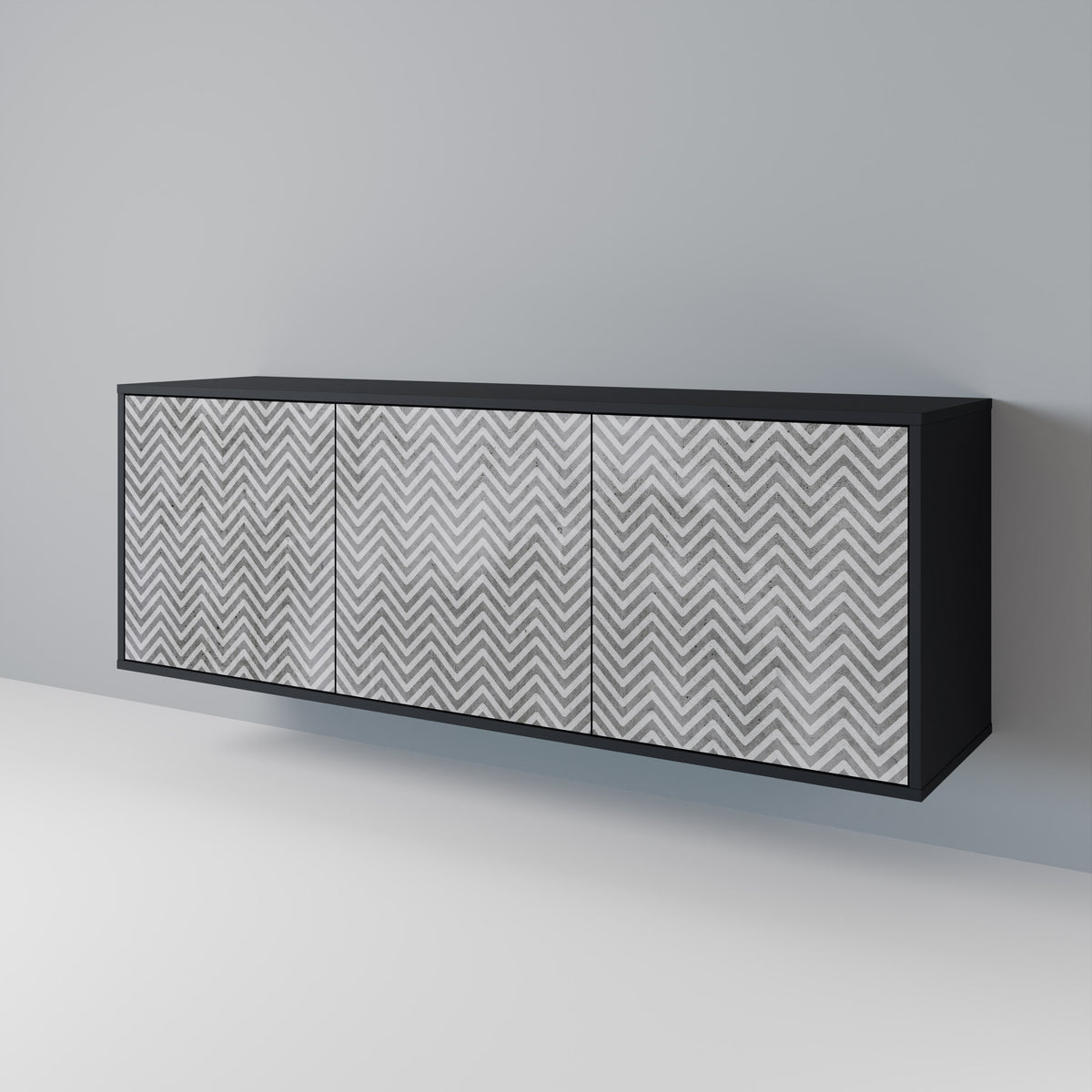 CONCRETE ZIG ZAG 3-türiges Sideboard