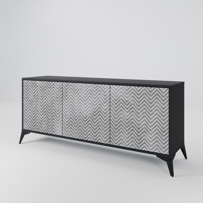 CONCRETE ZIG ZAG 3-türiges Sideboard