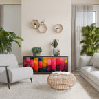 COLORFUL SOUNDS Sideboard mit 3 Türen in Schwarz