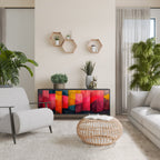 COLORFUL SOUNDS Sideboard mit 3 Türen in Schwarz