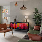 COLORFUL SOUNDS Sideboard mit 3 Türen in Schwarz