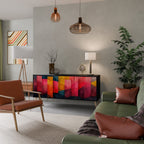 COLORFUL SOUNDS Sideboard mit 3 Türen in Schwarz