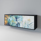 ABSTRACT THOUGHTS Sideboard mit 3 Türen in Schwarz
