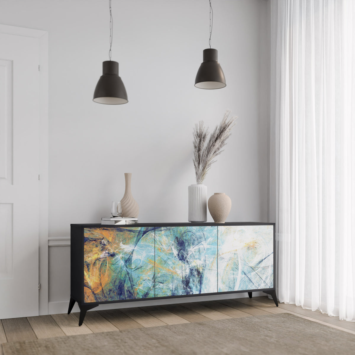 ABSTRACT THOUGHTS 3-türiges Sideboard