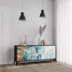 ABSTRACT THOUGHTS Sideboard mit 3 Türen in Schwarz