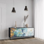 ABSTRACT THOUGHTS Sideboard mit 3 Türen in Schwarz