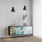 ABSTRACT THOUGHTS Sideboard mit 3 Türen in Schwarz