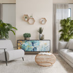 ABSTRACT THOUGHTS Sideboard mit 3 Türen in Schwarz