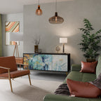 ABSTRACT THOUGHTS Sideboard mit 3 Türen in Schwarz