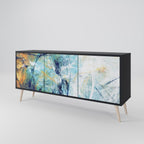 ABSTRACT THOUGHTS Sideboard mit 3 Türen in Schwarz